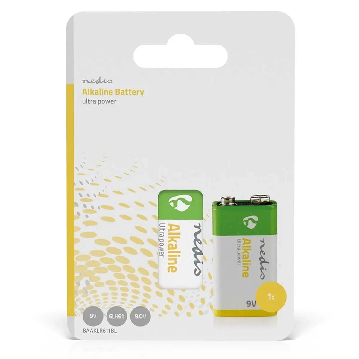 Alkaliskt batteri 9V 6LR61 1 st - 9V-, C- och D-batterier - 5412810266906 - 2