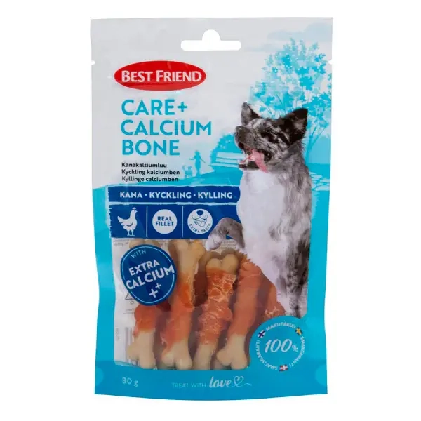 Kylling kalkun ben Best Friend Care+ 80g - Hundegodbidder og lækkerier - 5700551172533 - 0