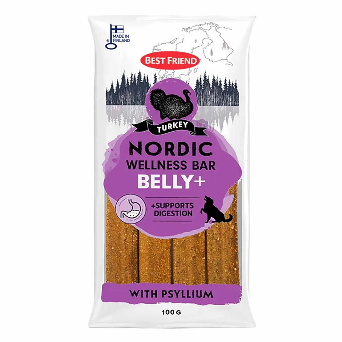 Paras Ystävä Wellness-patukka Vatsa+ 100g - Hundetyggeknogler, tyggepinde og tyggeruller - 5700551172939 - 0