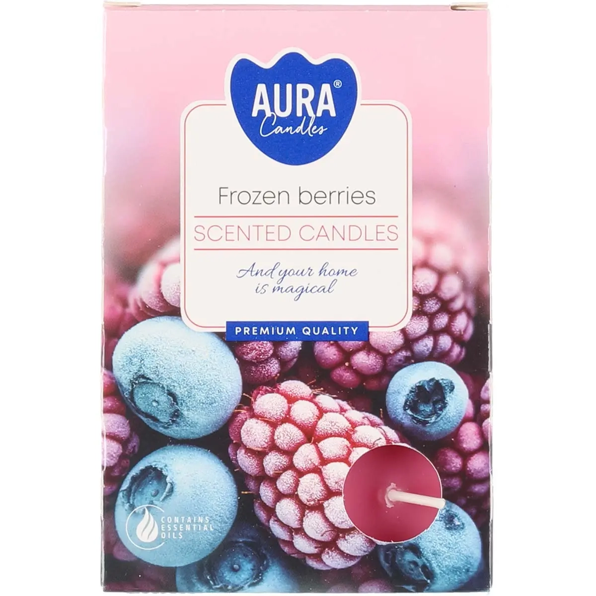 Värmeljus 6 st Frozen Berries - Doftljus - 5906927032320 - 0