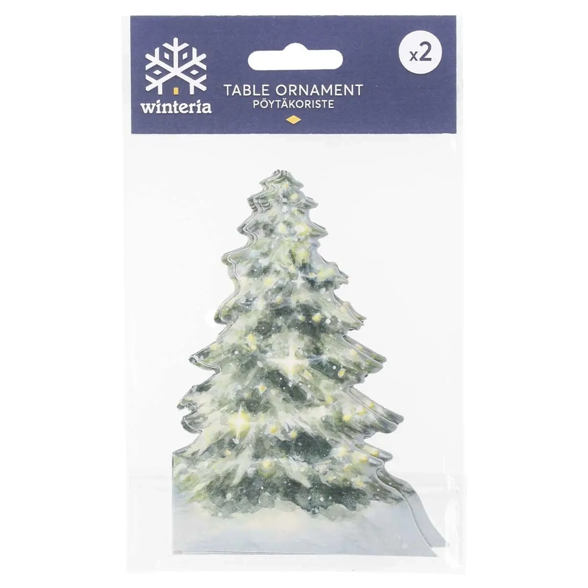 Papir harmonika Gran Winteria lysegrøn - julepynt - 6410416578330 - 2