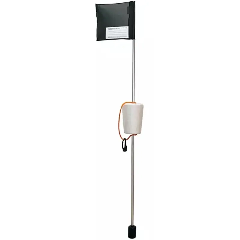 Fångstsignal Ahti Svart flagga 1,45 m - Fiskenät markörer - 6418252130408 - 0