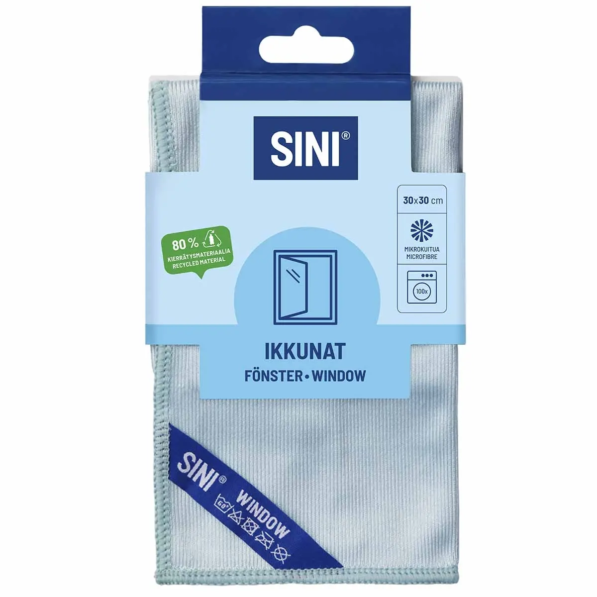 Sini Vinduesklud Mikrofiber 30x30cm Grøn - Vinduesvask - 6423800035944 - 2