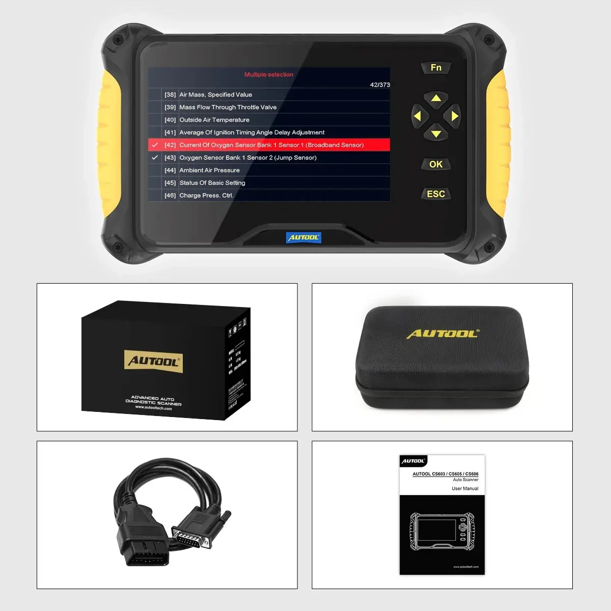Autotester Autool CS605 - OBD2-läsare och felkodsläsare - 6438471288605 - 2