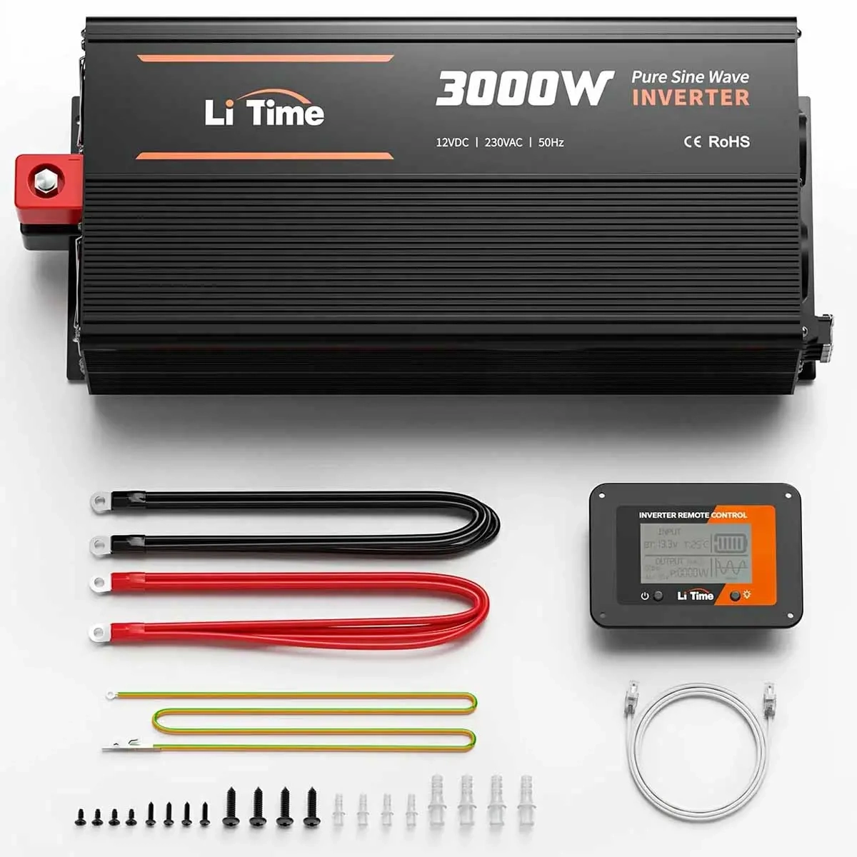 Inverter 3000W 12V med separat betjening - Bil inverter - 6438471341591 - 1