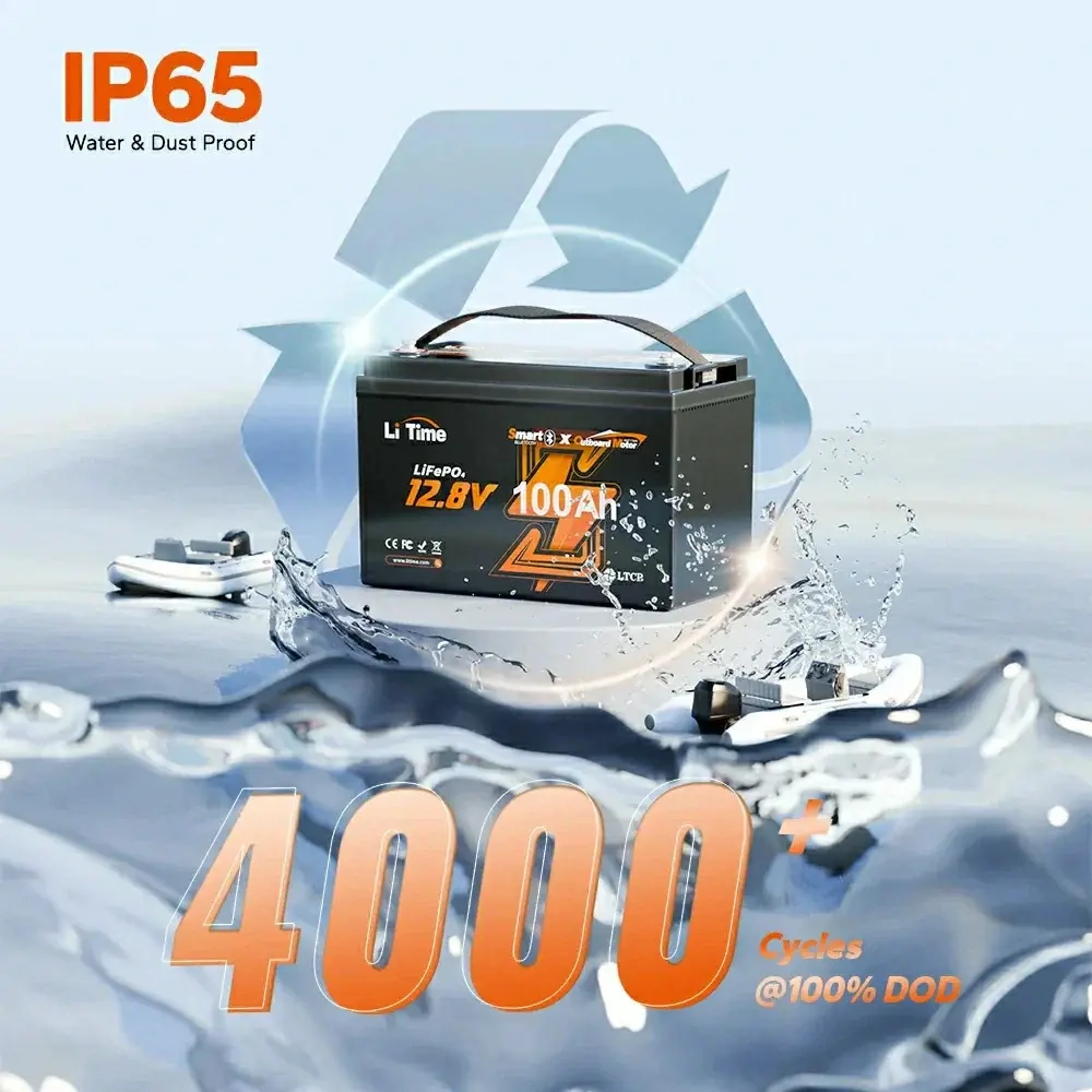 Batteri LifePo4 100Ah 12V Bluetooth Trollin - LiFePO4-batterier - 6438471352009 - 3
