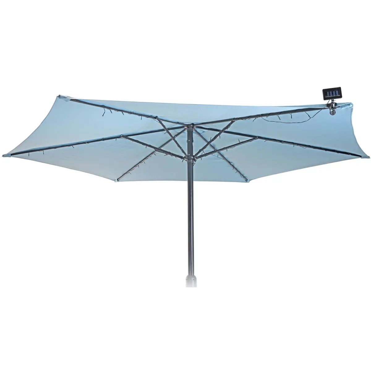 Solcellelamper til parasol 72 LED - Solcellebelysning - 8719202528763 - 0
