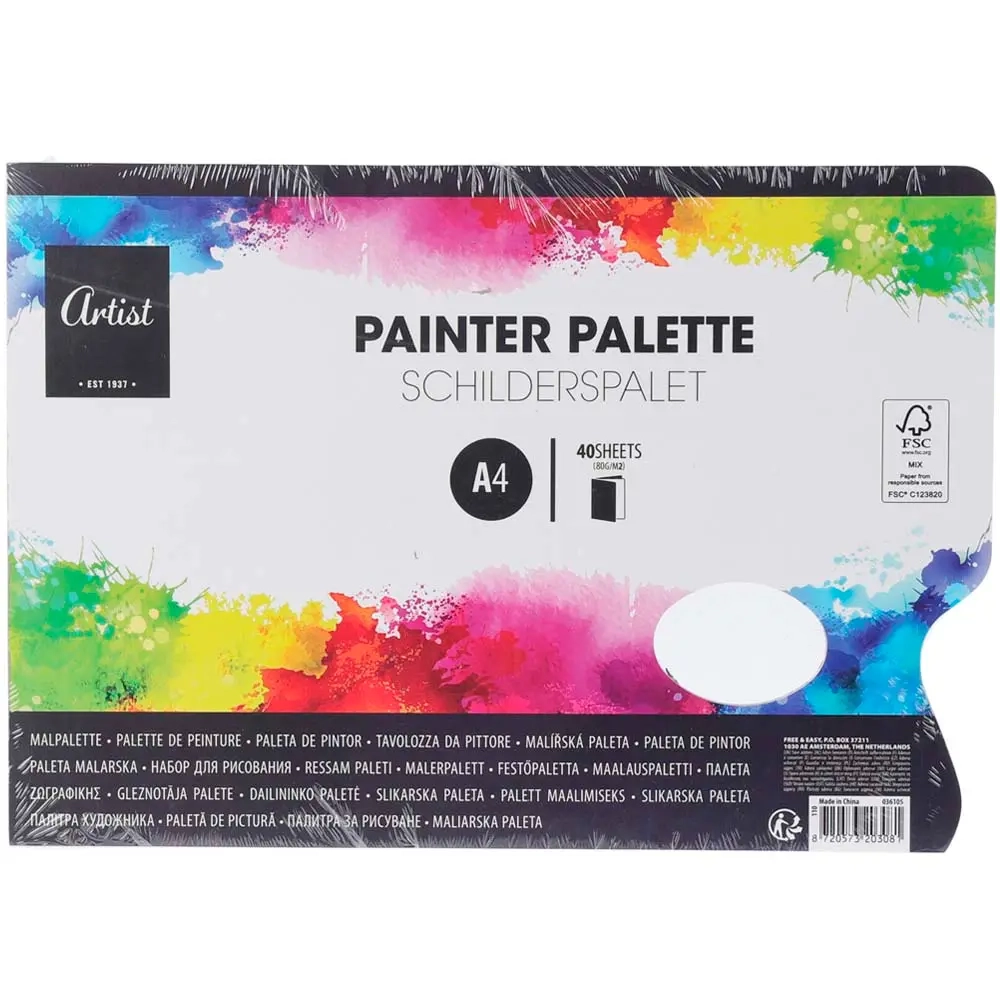 PAPPERSPALTT A4 40 BLAD - Målardukar och stafflier - 8720573203081 - 0