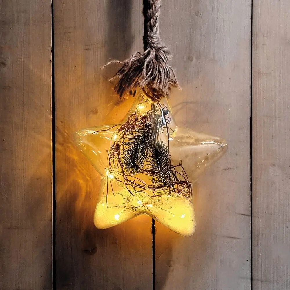 LED dekoration Winter Star 20cm 15 led - Dekorationsbelysning - 8720573719087 - 0