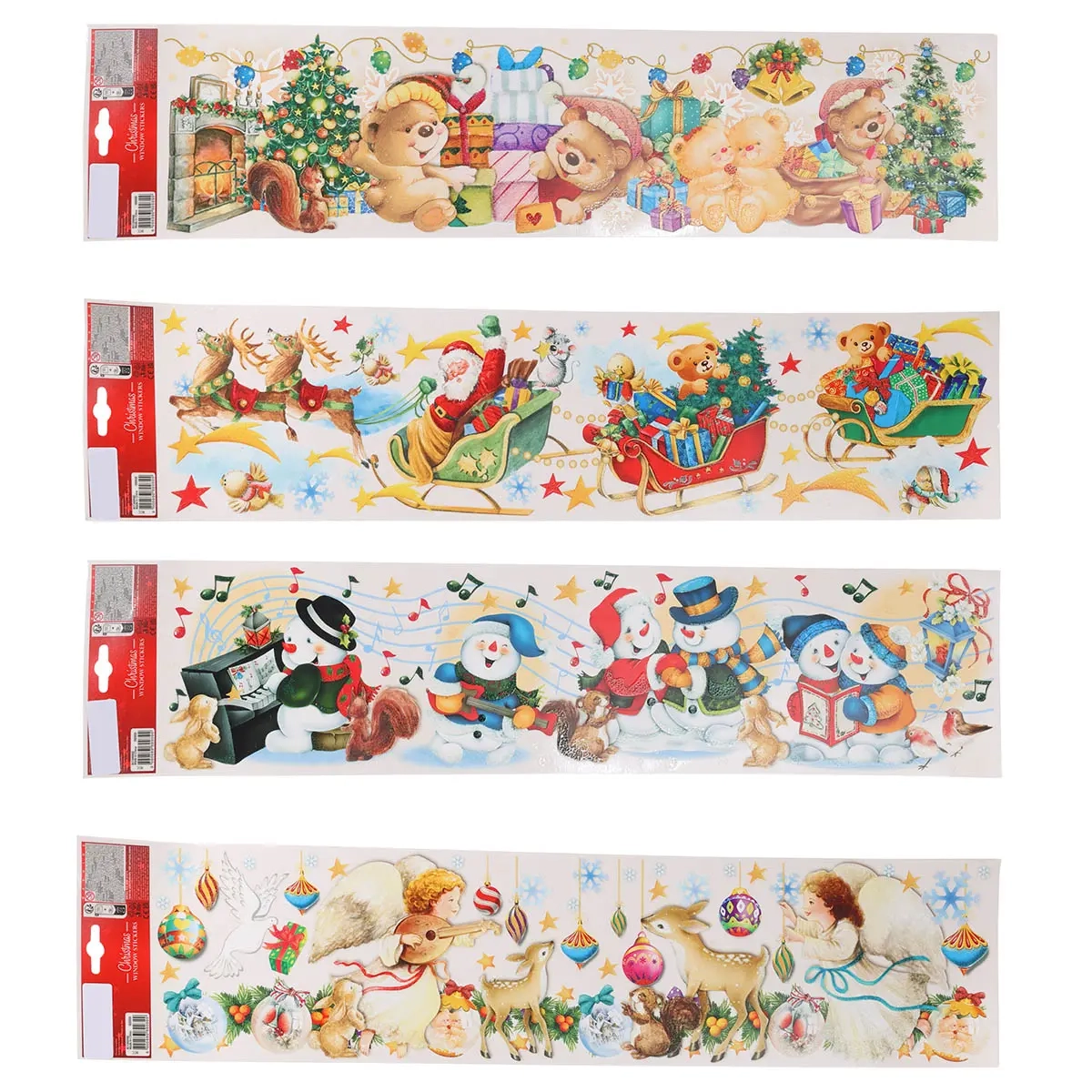 Fönsterdekal Xmas 64x15cm sortiment - Julpynt - 8721037155090 - 0