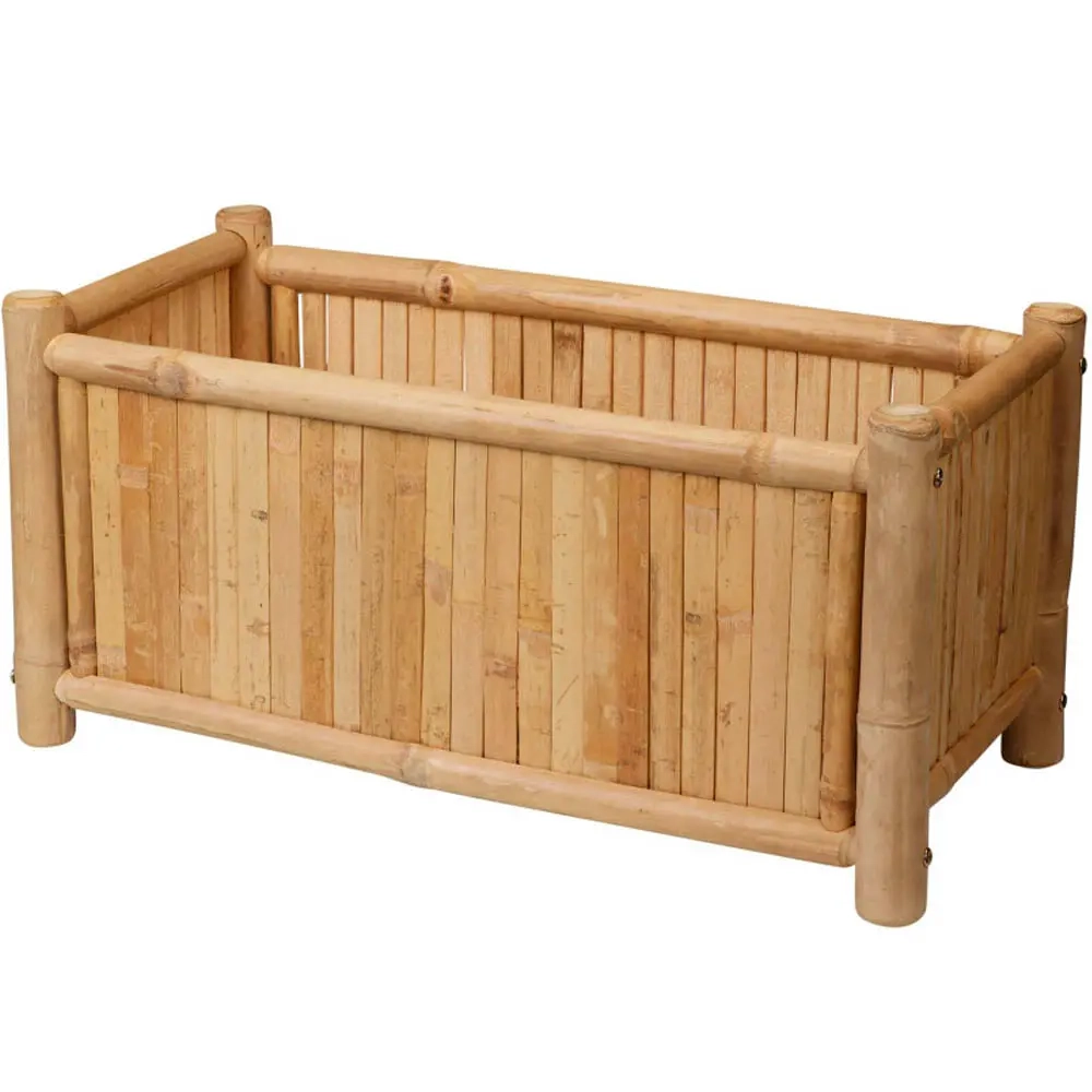 Planteringslåda Bambu 56x28x28cm - Balkonglådor och fästen - 8721037750370 - 0