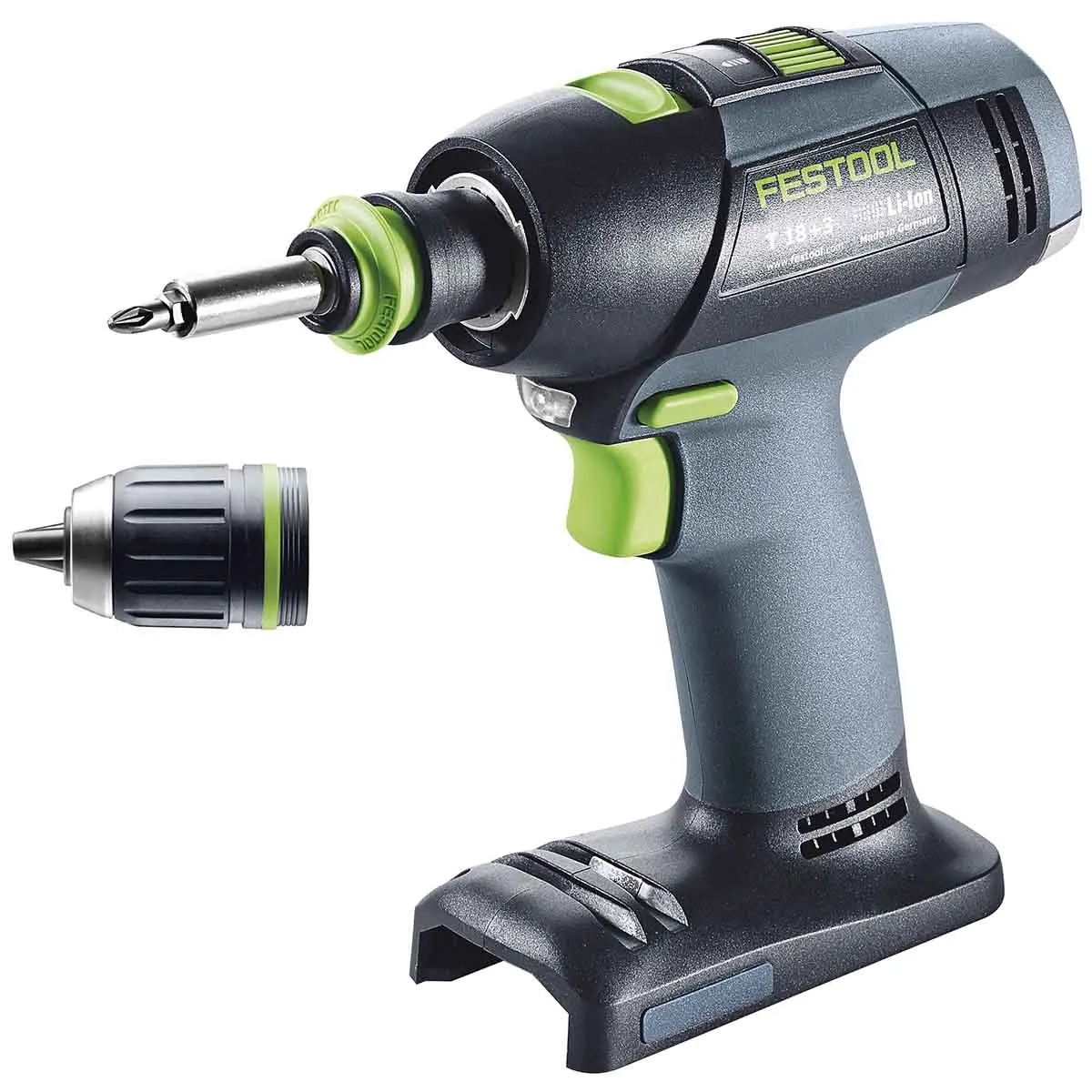 Festool Skruvdragare T 18+3-Basic utan batteri - Batteridrivna borrmaskiner och skruvdragare - 4014549360149 - 1