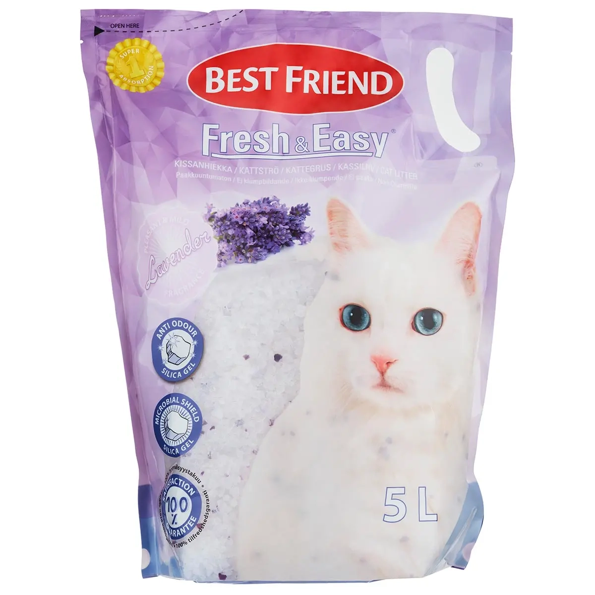 Kattsand Fresh & Easy 5L lavendel - Katthygien och hälsovård - 5700551260605 - 0