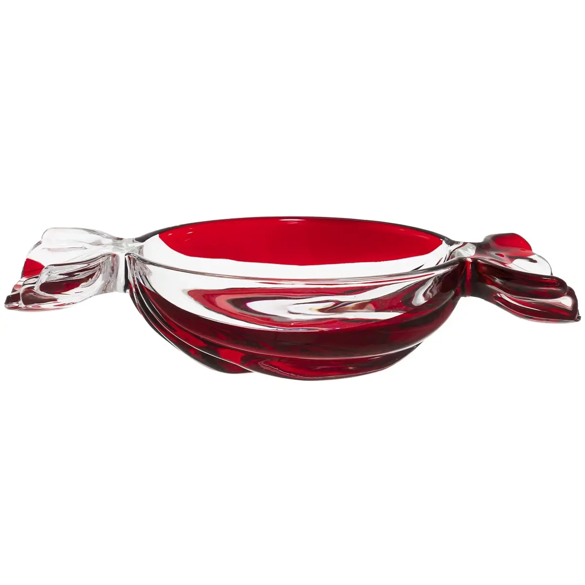 Skål Candy 26x15 cm randig glas - Dekorationsföremål - 6410416579948 - 1