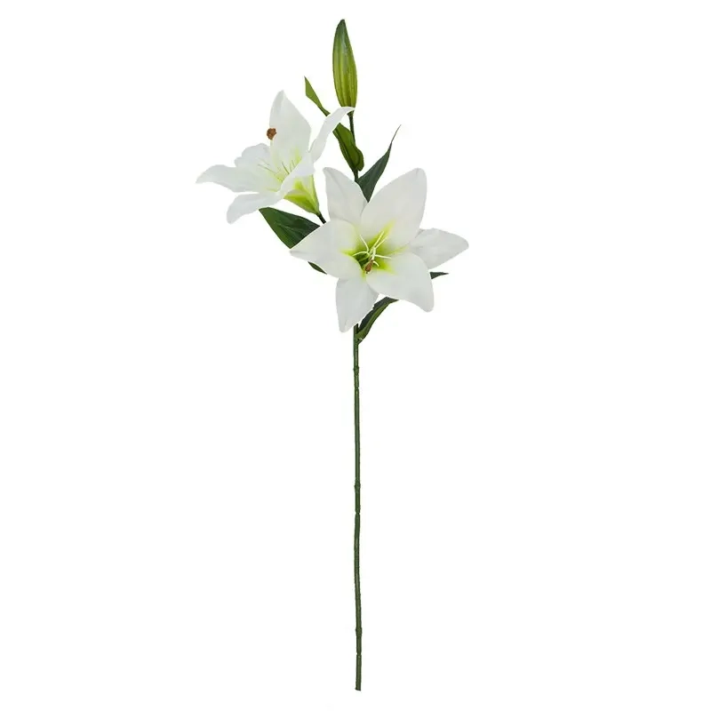 Dekorationskvist Lilja vit 66cm - Konstväxter och konstblommor - 6416906884042 - 0