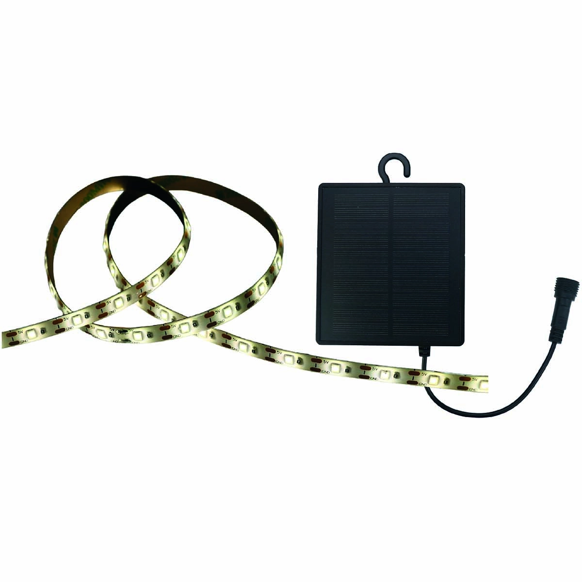 LED-strimmel Solar 5m IP44 4000K 1,2W - Solcellebelysning - 6418536037430 - 1