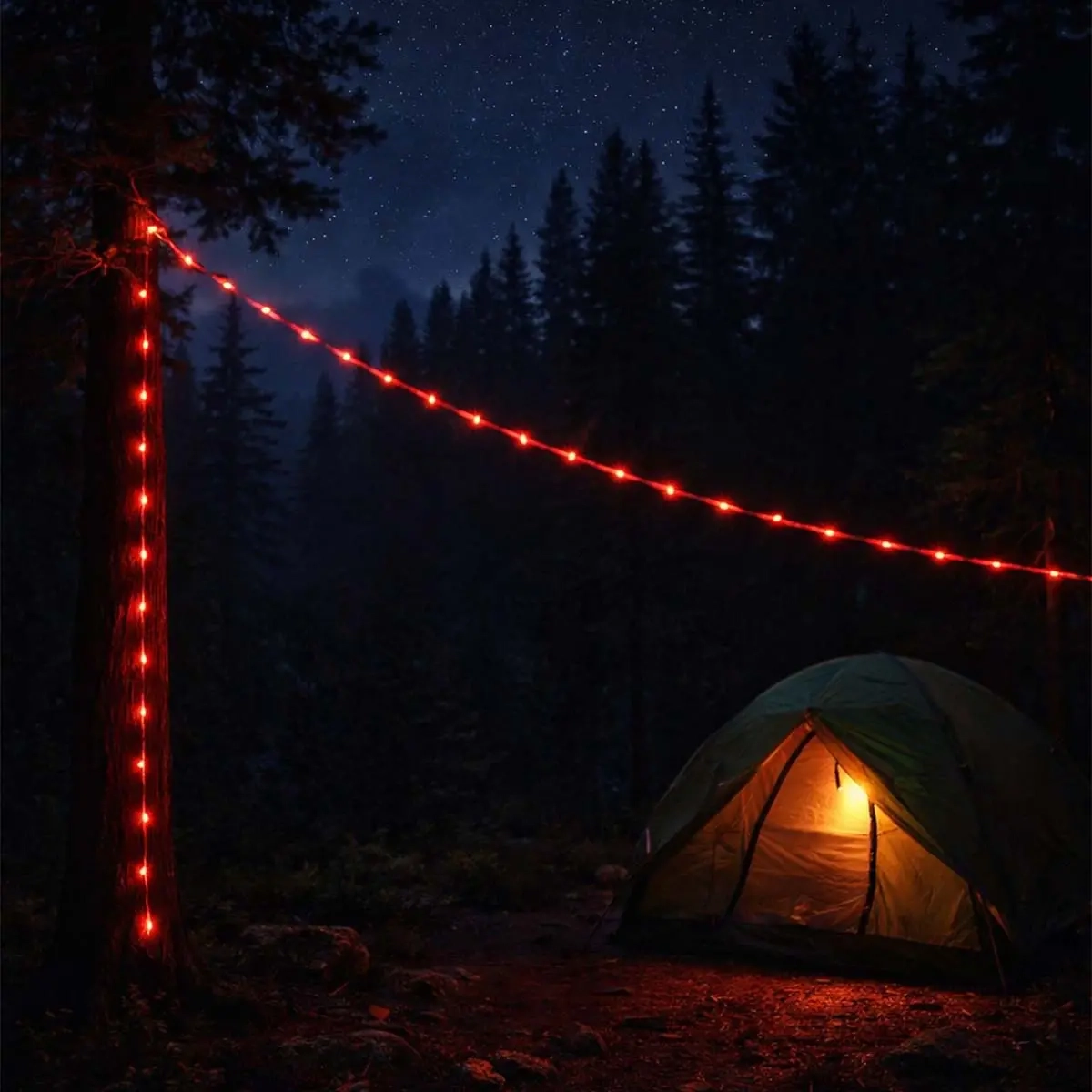 Ljusrep Retki LED 5m USB orange - Campinglampor och tältlampor - 6418536041031 - 1