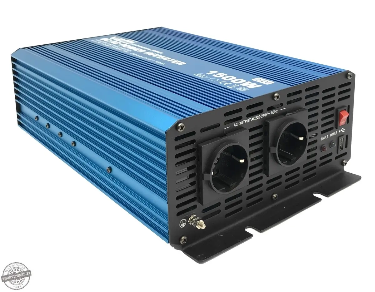 SELECTRO INVERTER SINEAR WAVE 1500W 12V - Inverter för bilar - 6438168100388 - 2