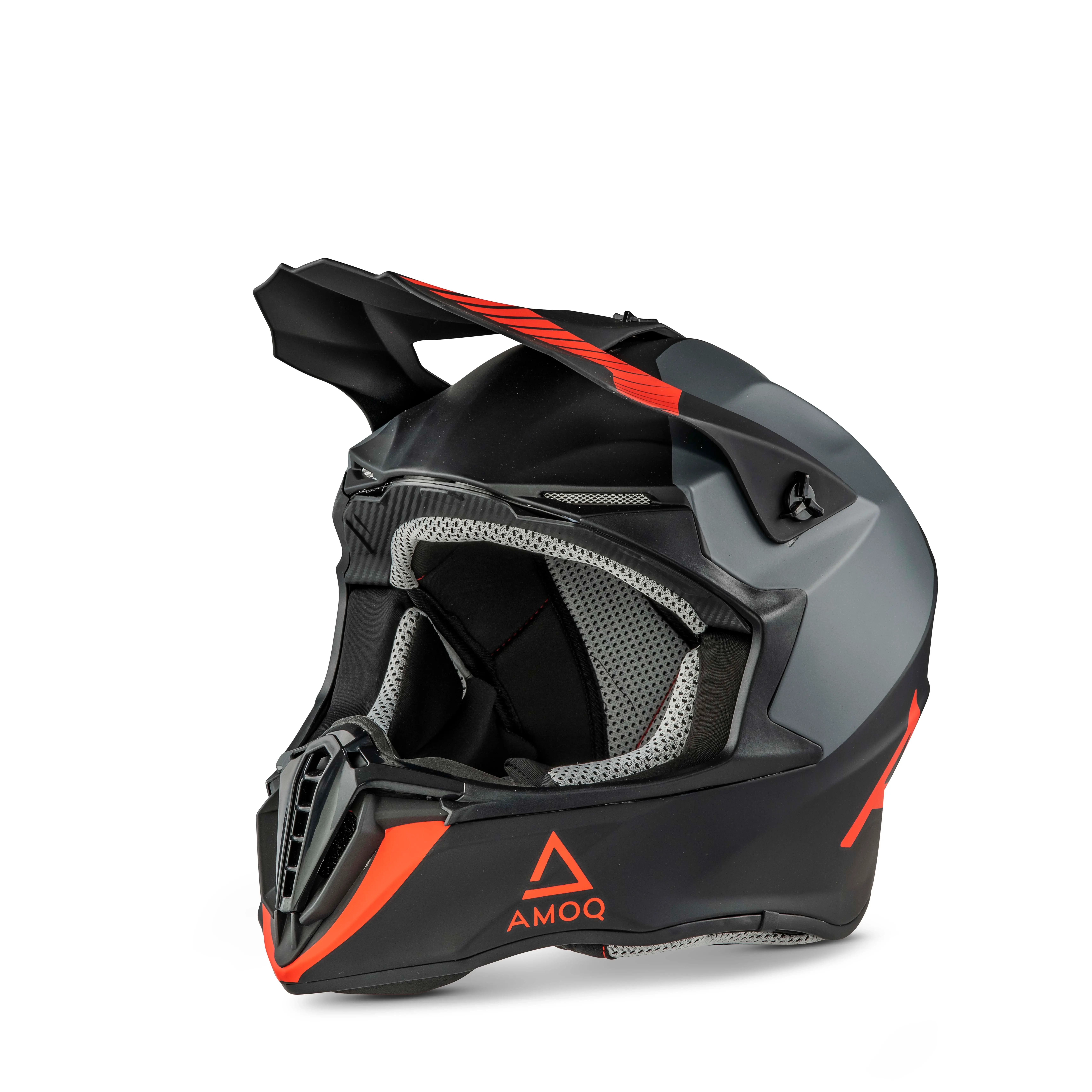 Crosshjälm AMOQ Airframe Svart/Grå - Crosshjälmar - 6438235251692 - 0