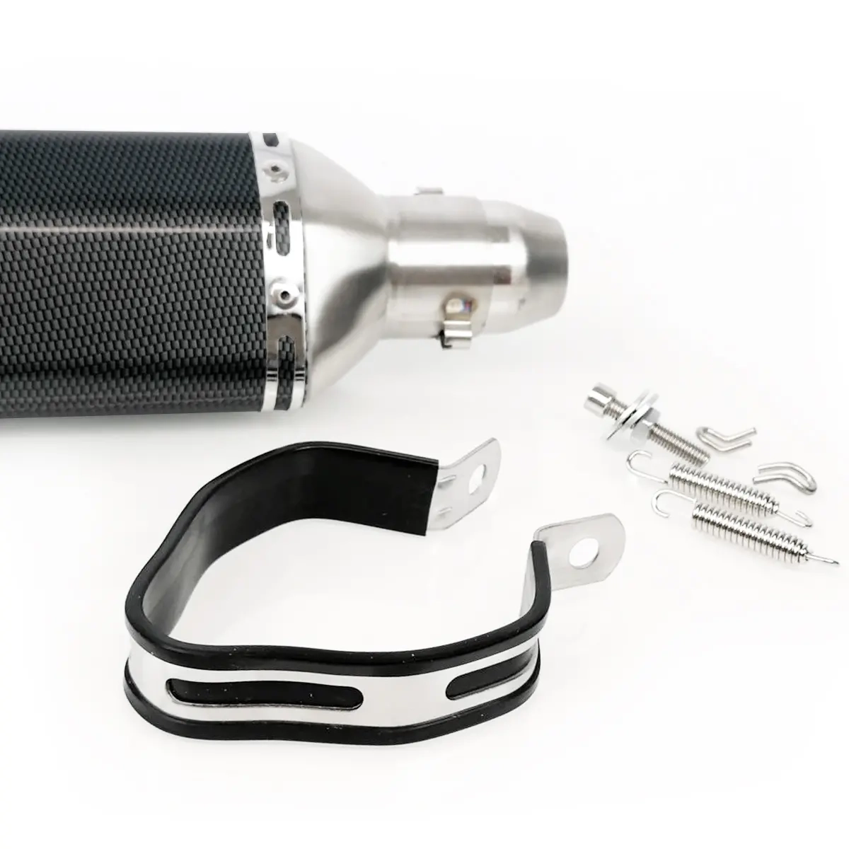 LJUDDÄMPARE 360mm AKRAPOVIC LOOK - Avgassystem till motocross - 6438471009149 - 1