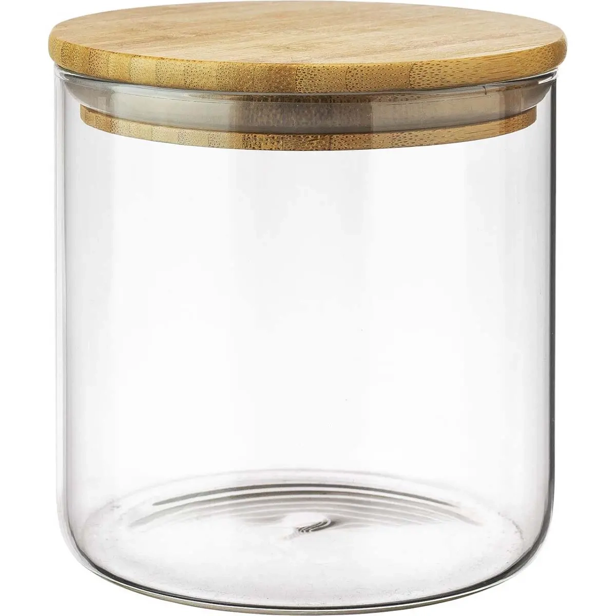 Glasburk med bambulock 0,9 l - Konserveringskärl - 7391467230523 - 0