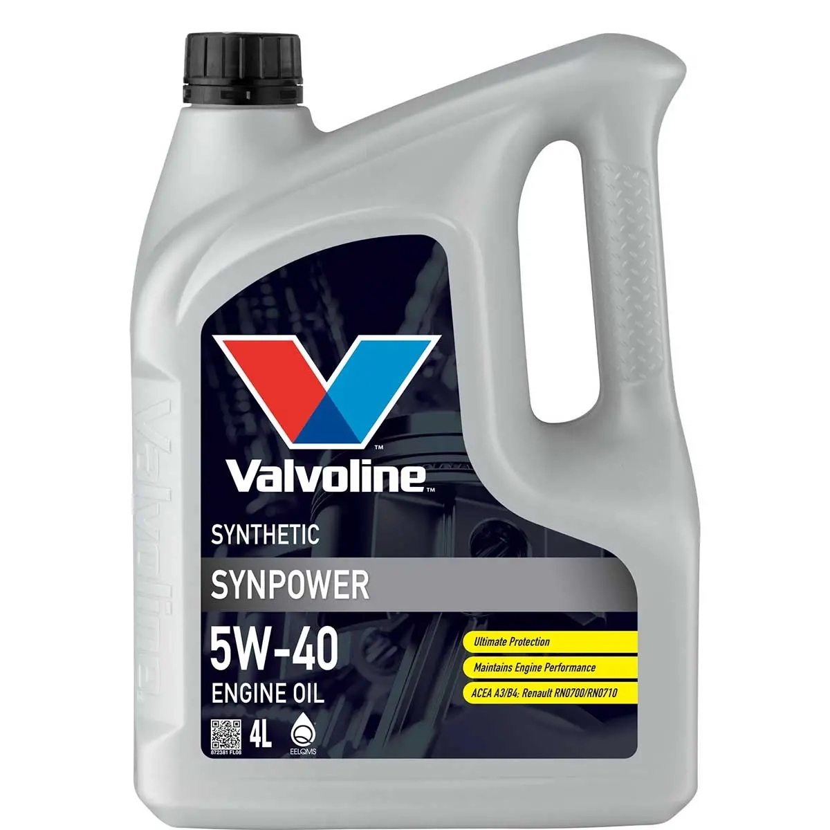Valvoline SynPower 5W-40 motorolie 4L - Motorolier til biler - 8710941018676 - 0