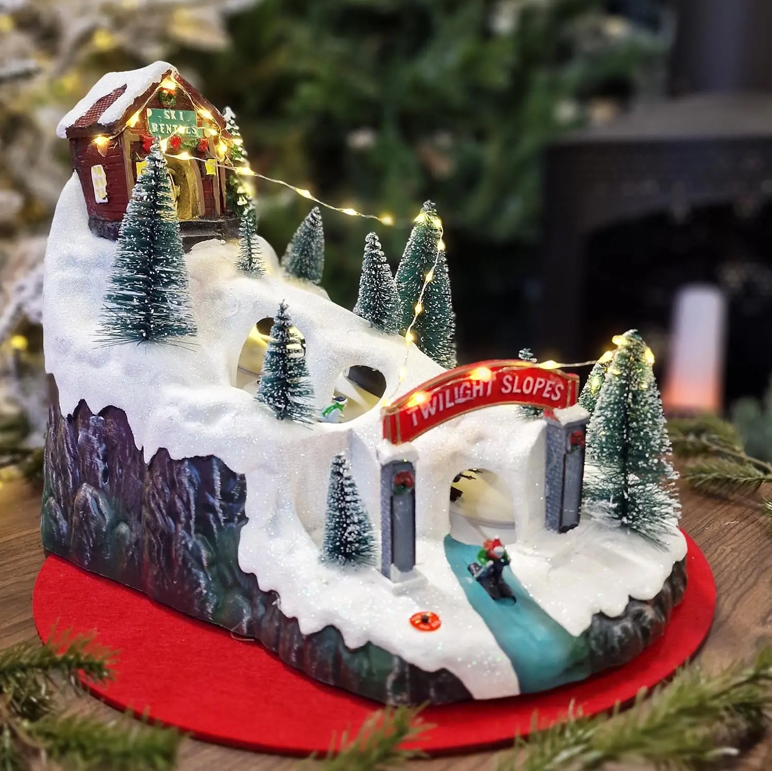 Juldekoration Slopes LED 34cm - Ljusdekorationer för bord - 8719987580741 - 0