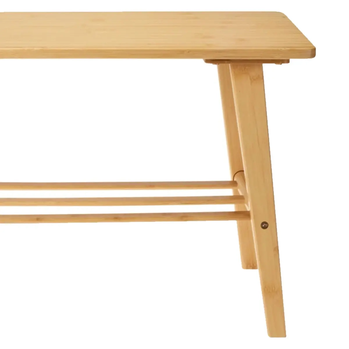 Bænk med skohylde Bambus 80x30x40 cm - Tøjstativ og skostativ - 8721461023217 - 2
