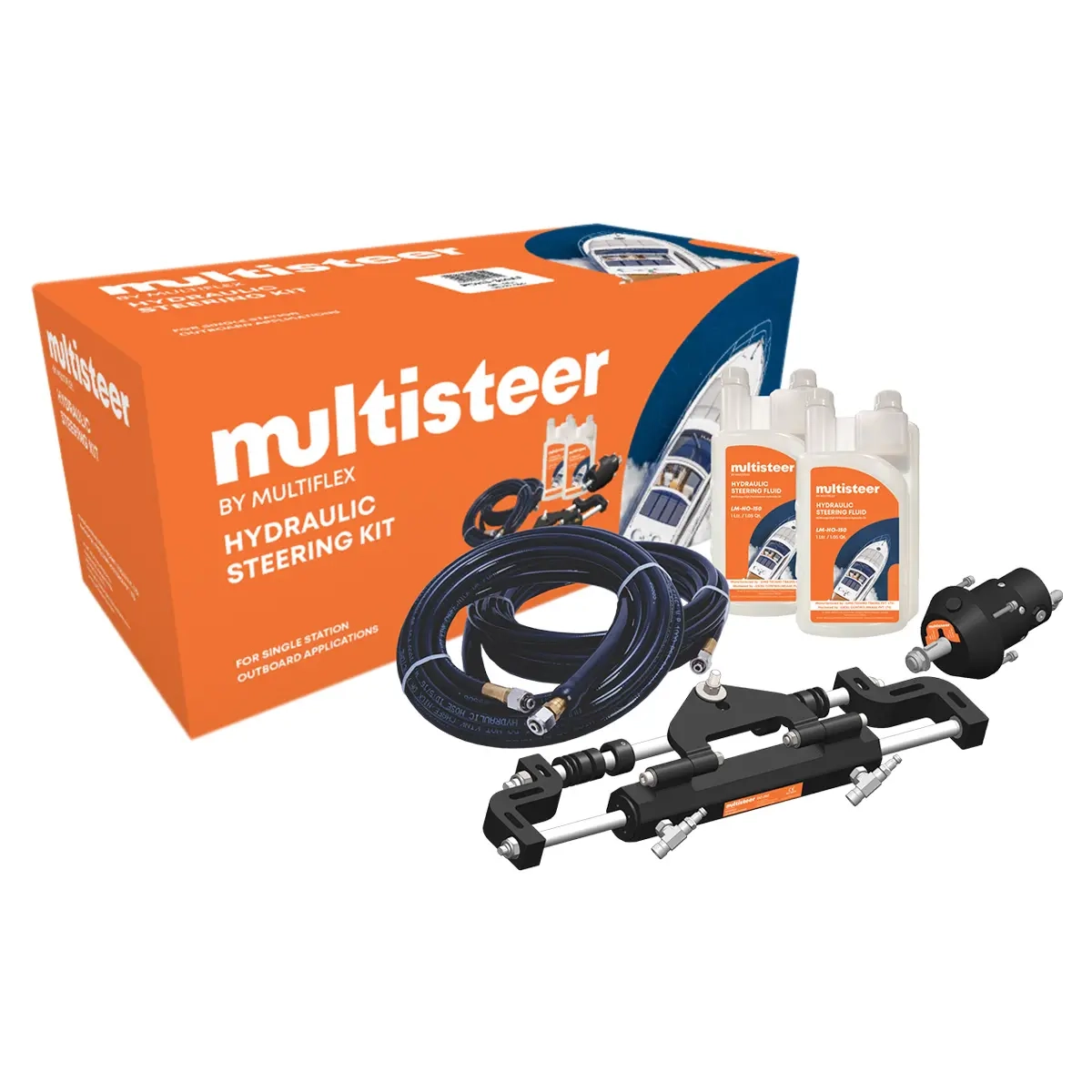 Hydraulstyrningssats Multiflex -175hk - Hydrauliska styrsystem till båt - 8904284120756 - 0