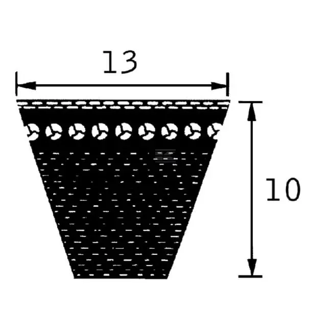 Kilrem AVX 13x1375mm. - Remmar för arbetsmaskiner - 4044978167934 - 2