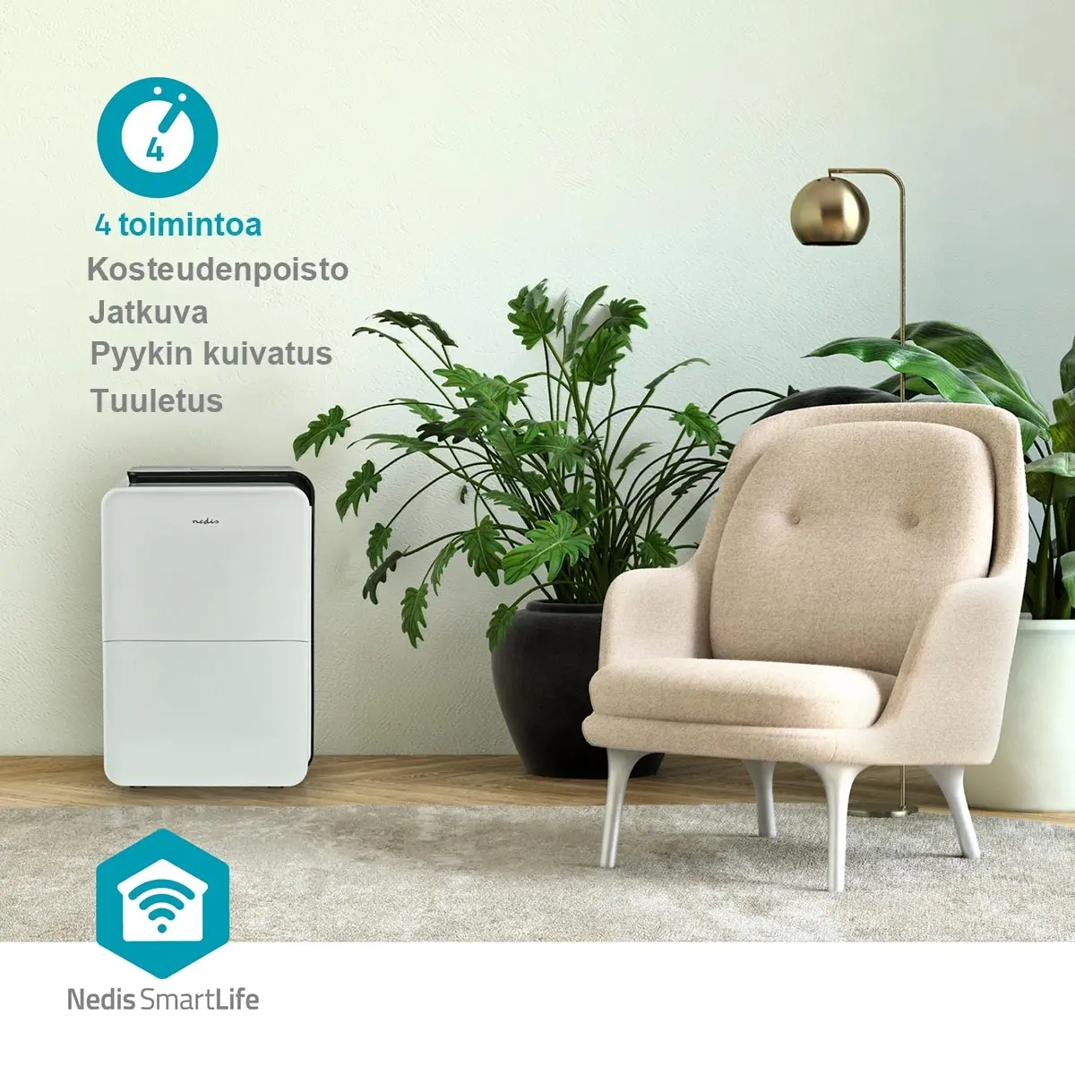 Luftavfugter 30l / dag WiFi SmartLife - Radiatorer - 5412810405992 - 1
