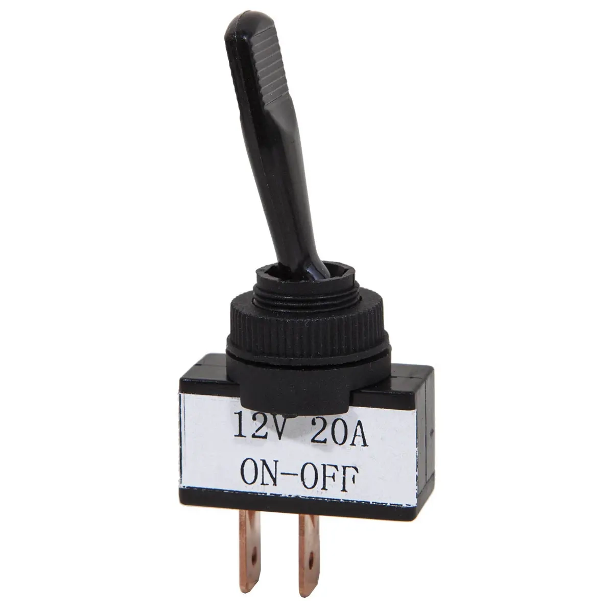 Vippekontakt 12V 20A ON-OFF - Krympeslange og universaltilbehør - 6417196698289 - 0