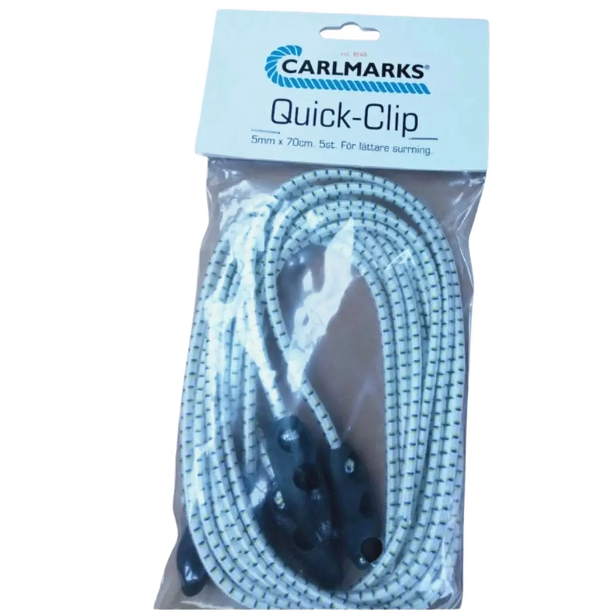 Bagagerem flexibel 5mm 70cm 5st - Gummistroppar och bagageband - 6438168115221 - 0