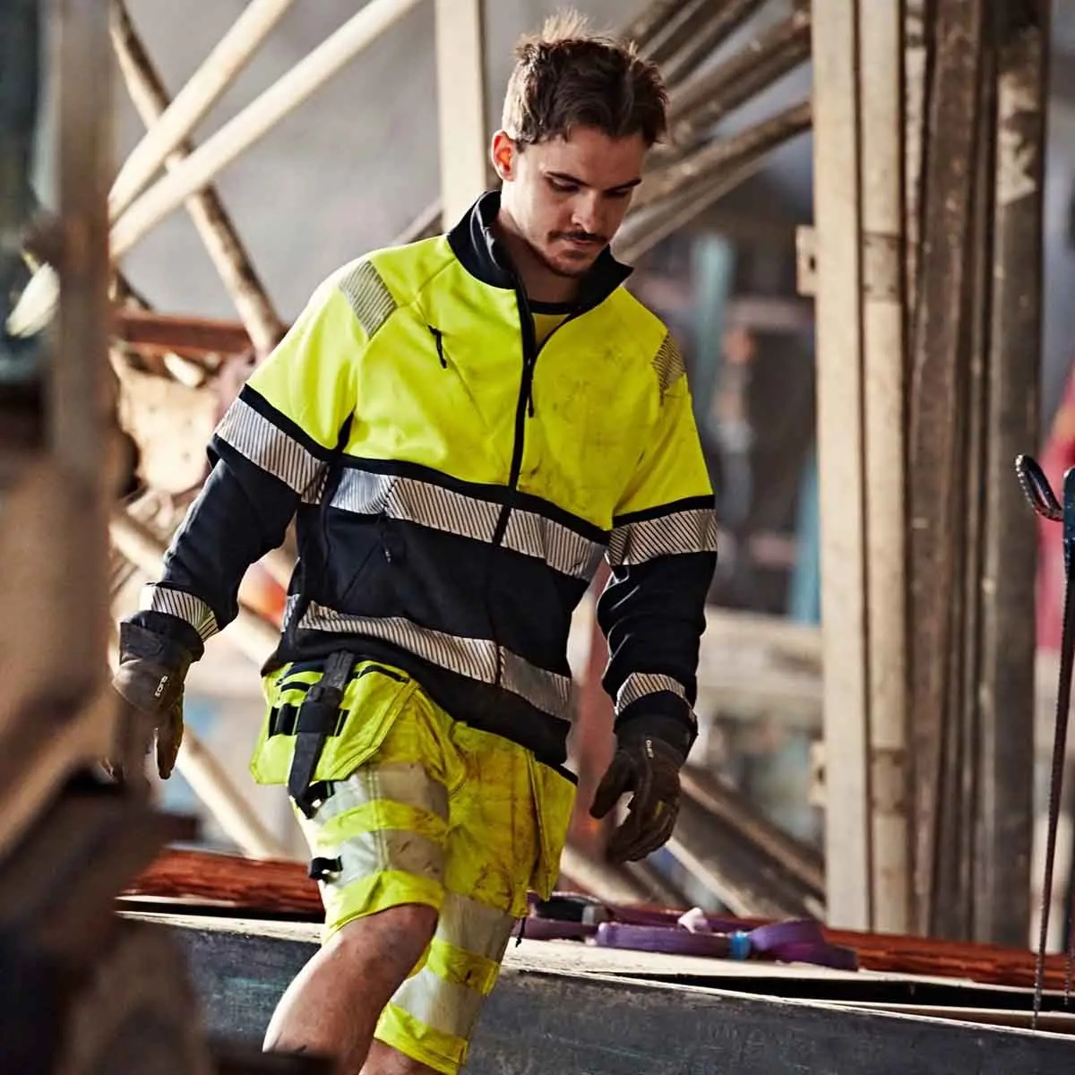 Collegejakke High vis lk 1 4517 SSL S - Arbejdsjakker og arbejdsskjorter - 7322302837331 - 2