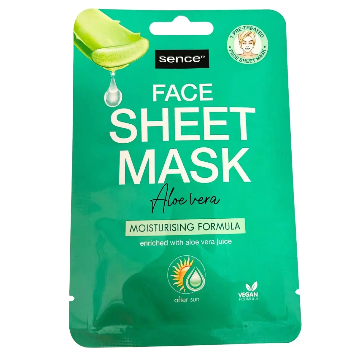 Kølemaske efter solbad med Aloe Vera - Ansigtspleje - 8720604315264 - 0