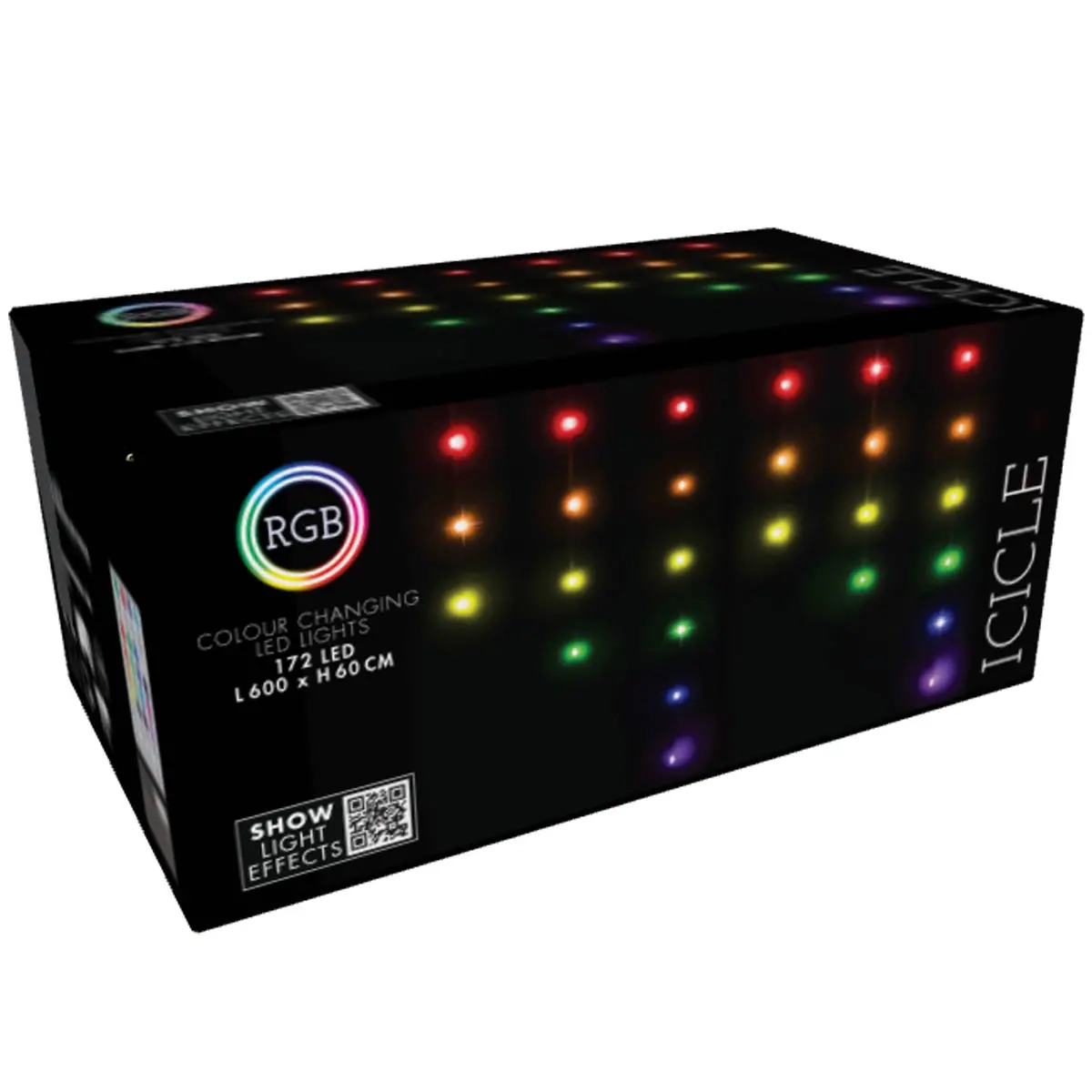 Ljusgardin 172 LED RGB 6m med fjärrkontroll - Ljusslingor och ljuslister - 8721037231831 - 0