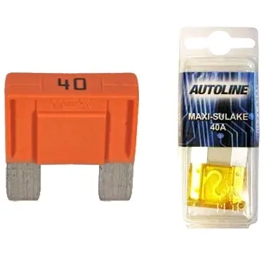Sikring T 40A 1 stk flat GM maxi - Bilsikringer og sikringsbokse - 4892603628615 - 0