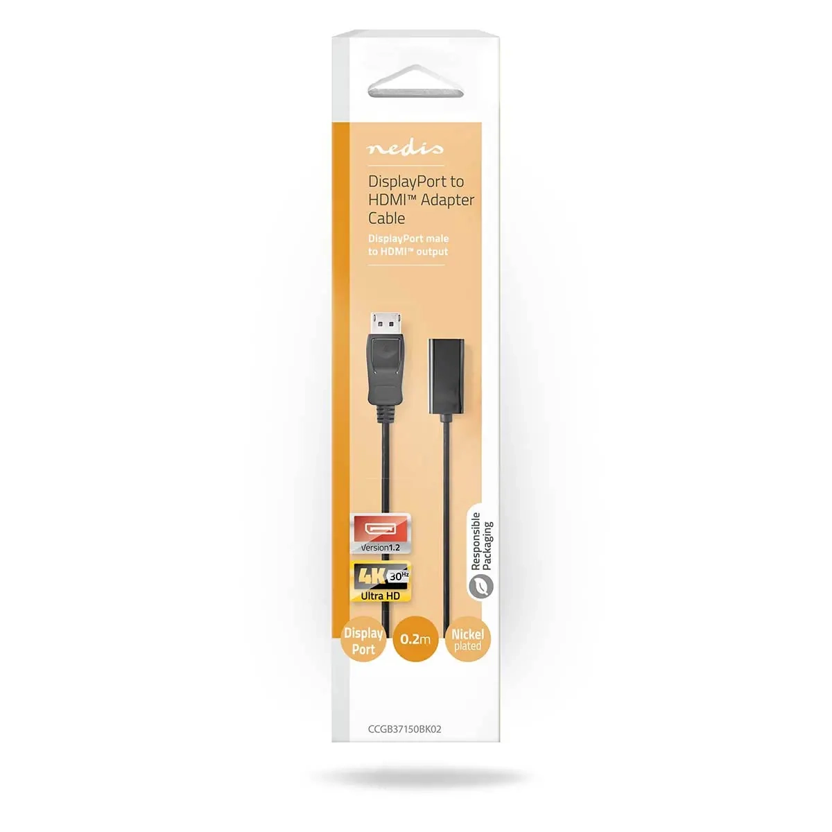 DisplayPort-kabel - HDMI ADAP - Universal datorkablar - 5412810288595 - 1