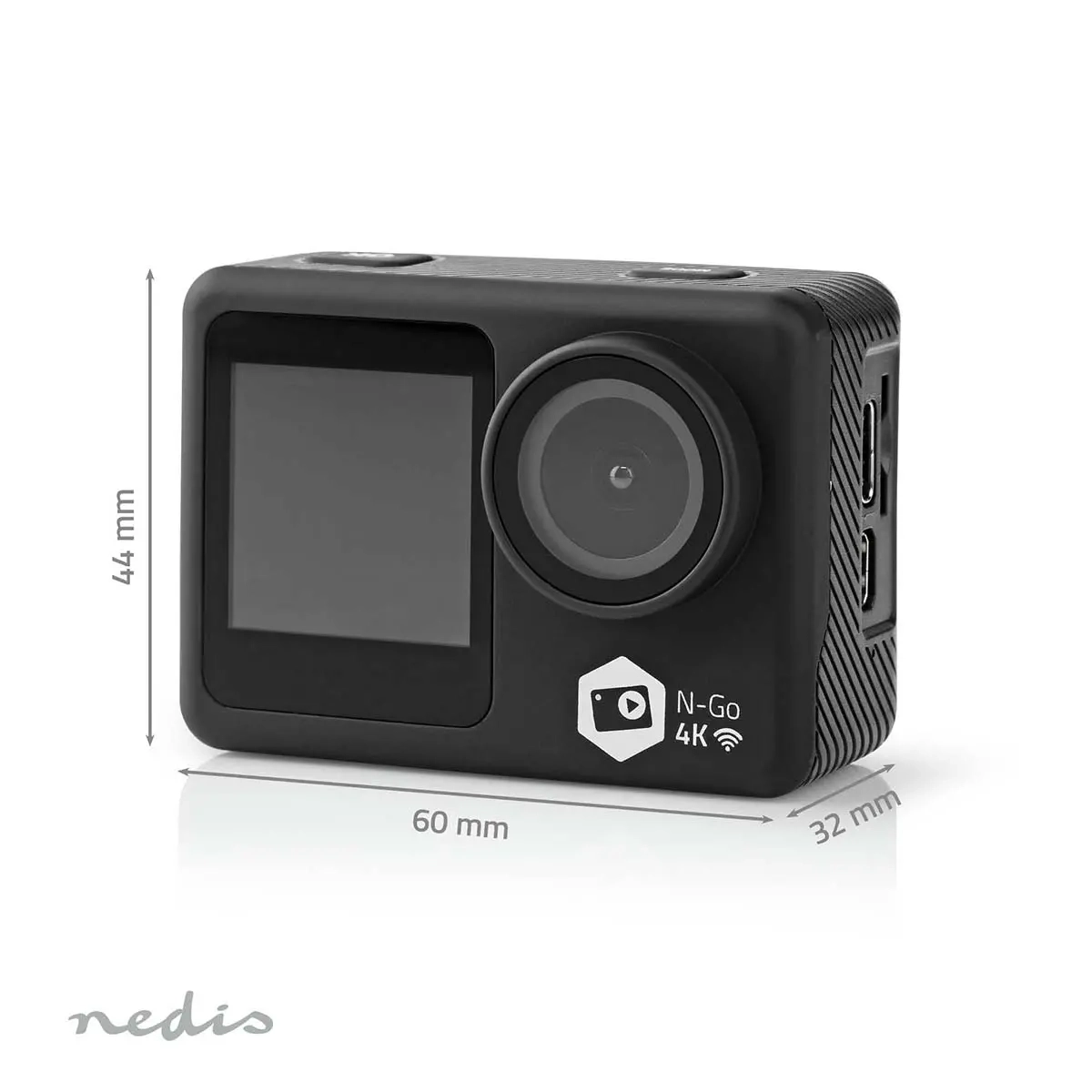Actionkamera 4K 30fps 16MP 30m Nedis --> Actionkamera 4K 30fps 16MP 30m Nedis - Actionkameror och kamerastativ - 5412810439577 - 15