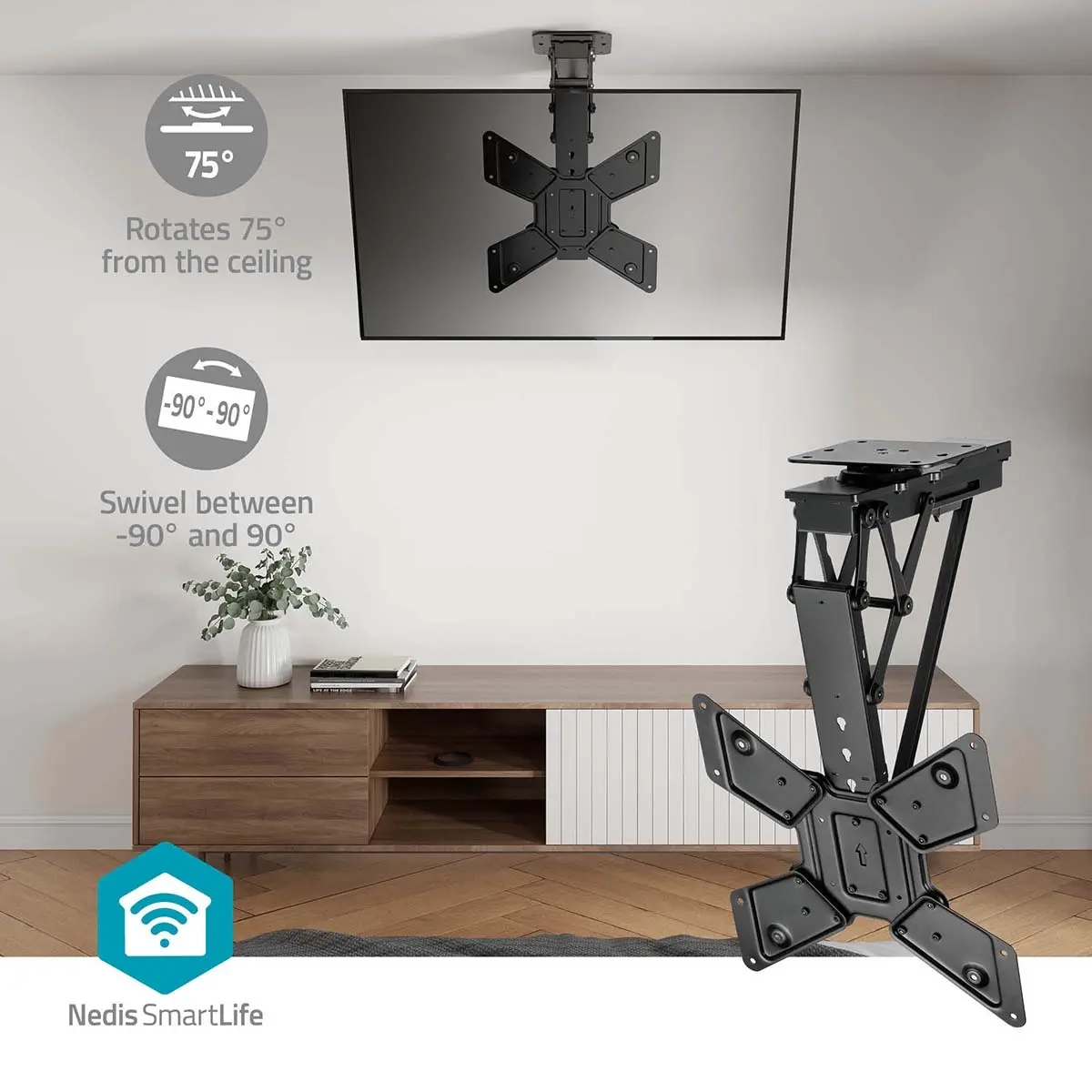 TV-takfäste med motor SmartLife - TV-stativ - 5412810450664 - 2