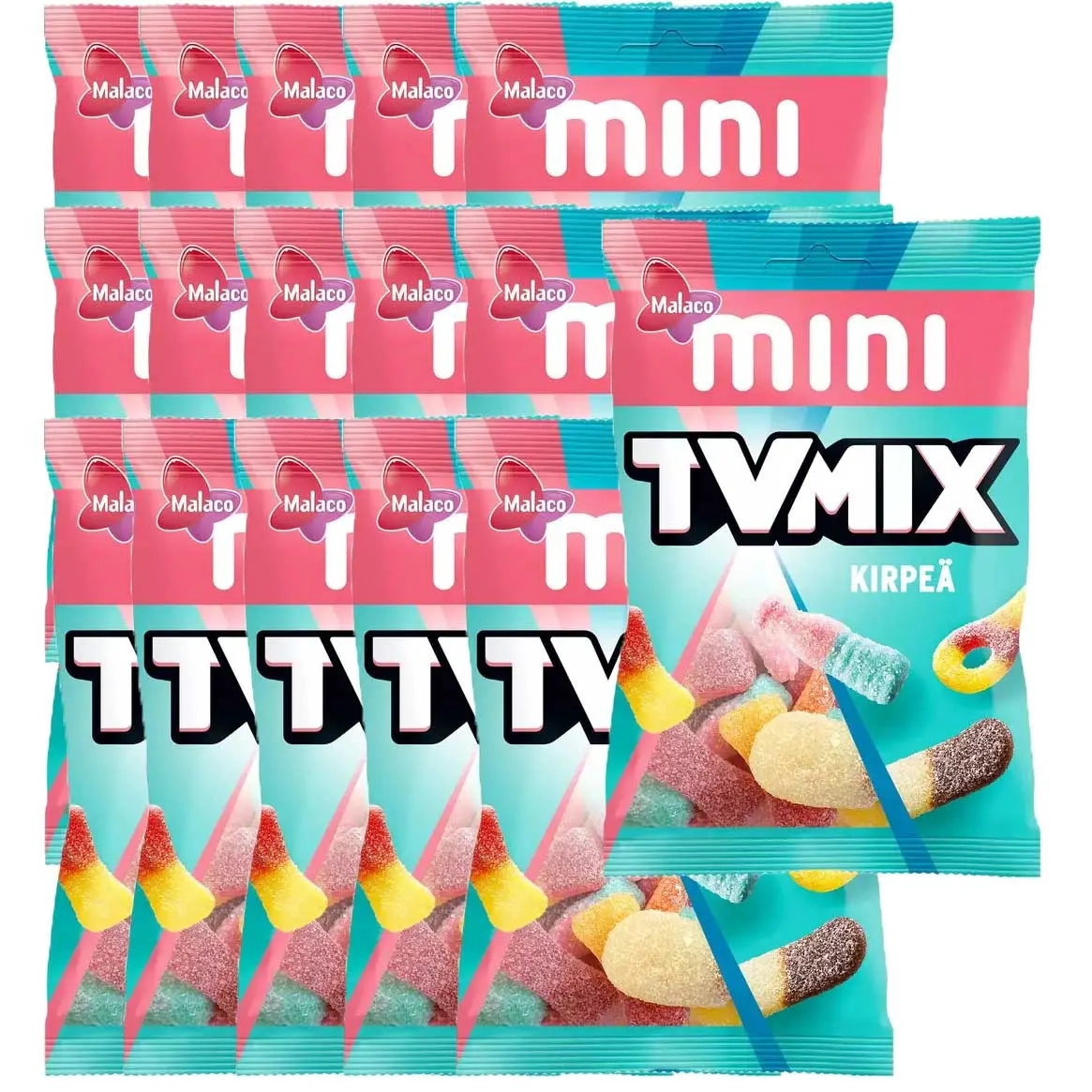 Mini TV Mix Sur slikpose 110g 16stk - Slikposer - 6420256421321 - 0