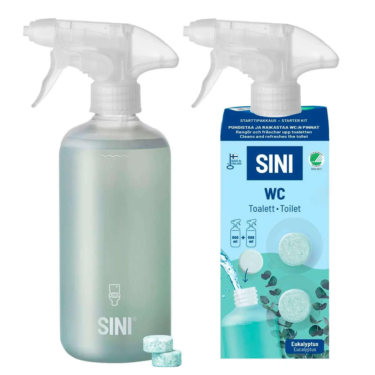 Sini startpaket WC - Rengöringsdukar och tvättsvampar - 6423800070259 - 0