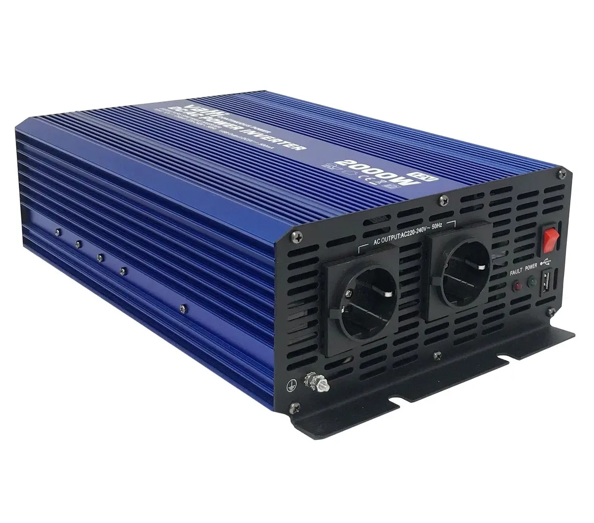 Selectro inverter sinusvåg 2000W 12V - Bil inverter - 6438168103136 - 1