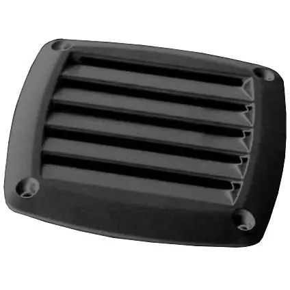 Rist i sort ABS 85x85mm - Bordgennemføring og rørbeslag - 8033137010613 - 0
