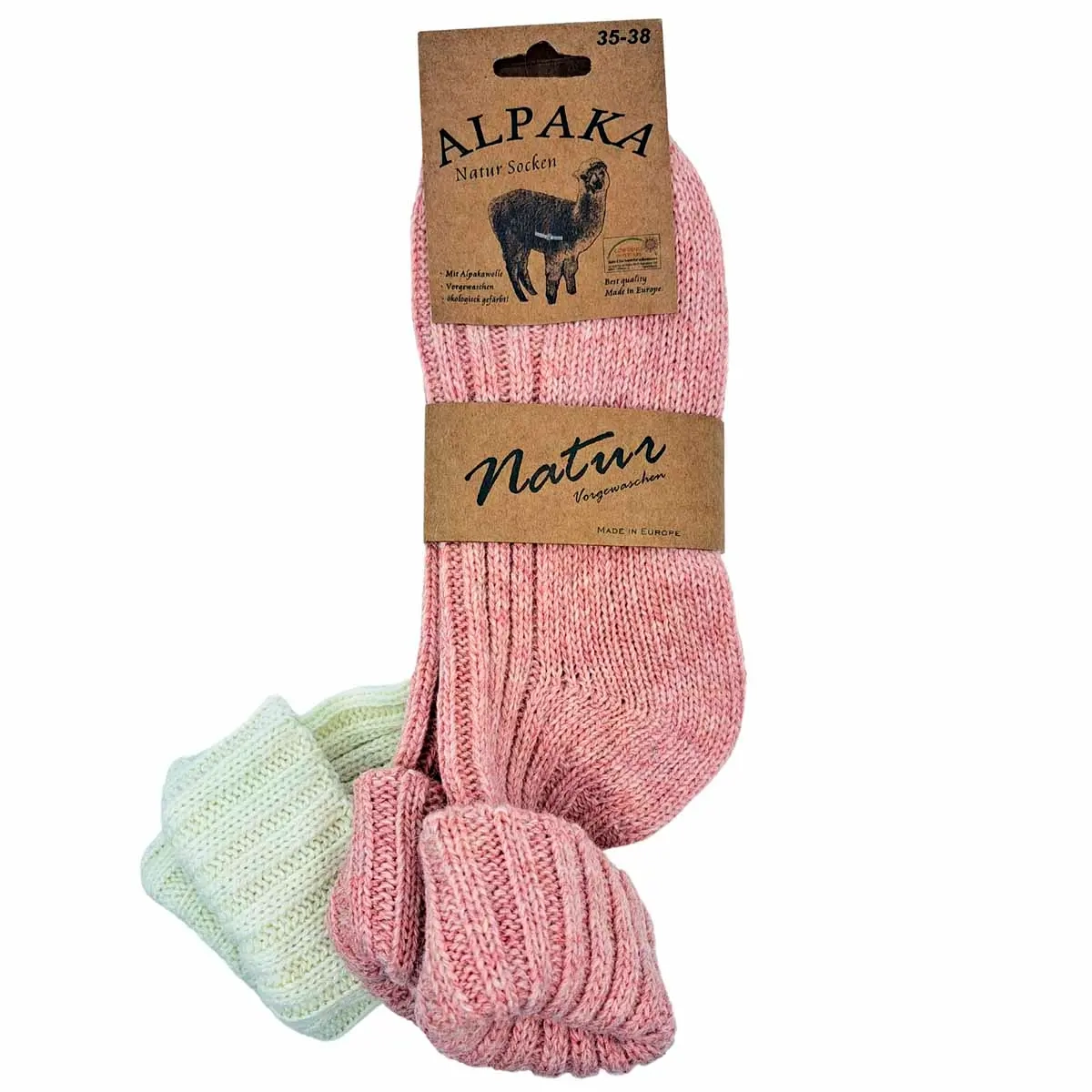 Alpacka ullsockor 2-pack färgsortiment - Strumpor och bälten - 4047445533782 - 2