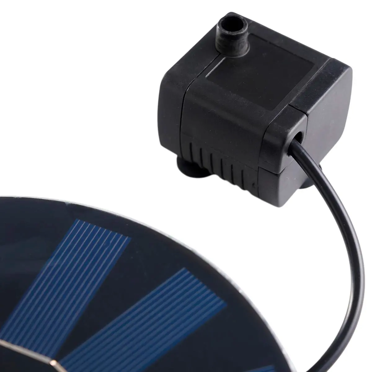 Solsort Vandpumpe Solar Fountain 16cm - Springvand og springvandspumper - 5709386494797 - 2