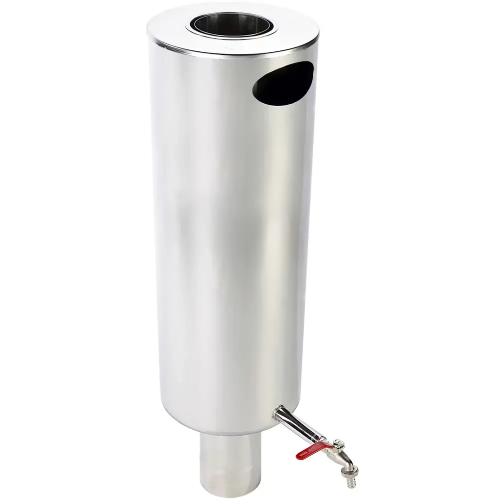 Rökkanalstank 25L 115mm rostfritt stål Jeremias - Skorstenstillbehör och dragförbättrare - 5900856933857 - 0
