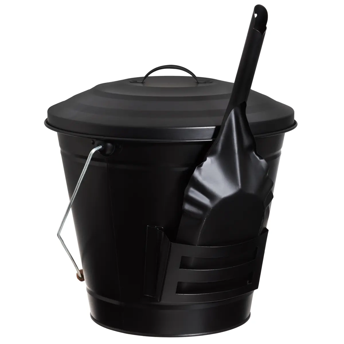 Askebøtte med rist 14L Mustang - Askespande og zinkspande - 6410413215603 - 0