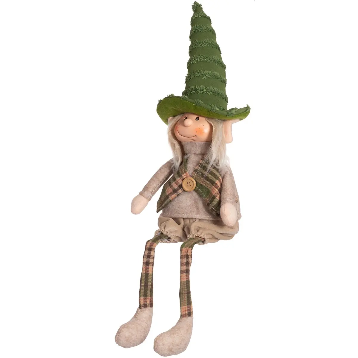 Trold siddende Dreng 52 cm - Julemænd og pynt - 6410416378435 - 0