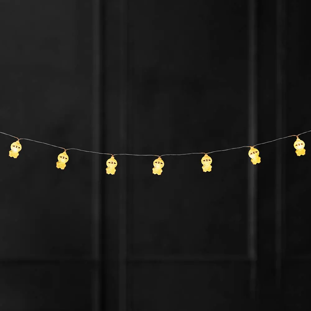 Halloween ljusslinga 10 LED Mumie - Dekorationsföremål - 6410416491998 - 2